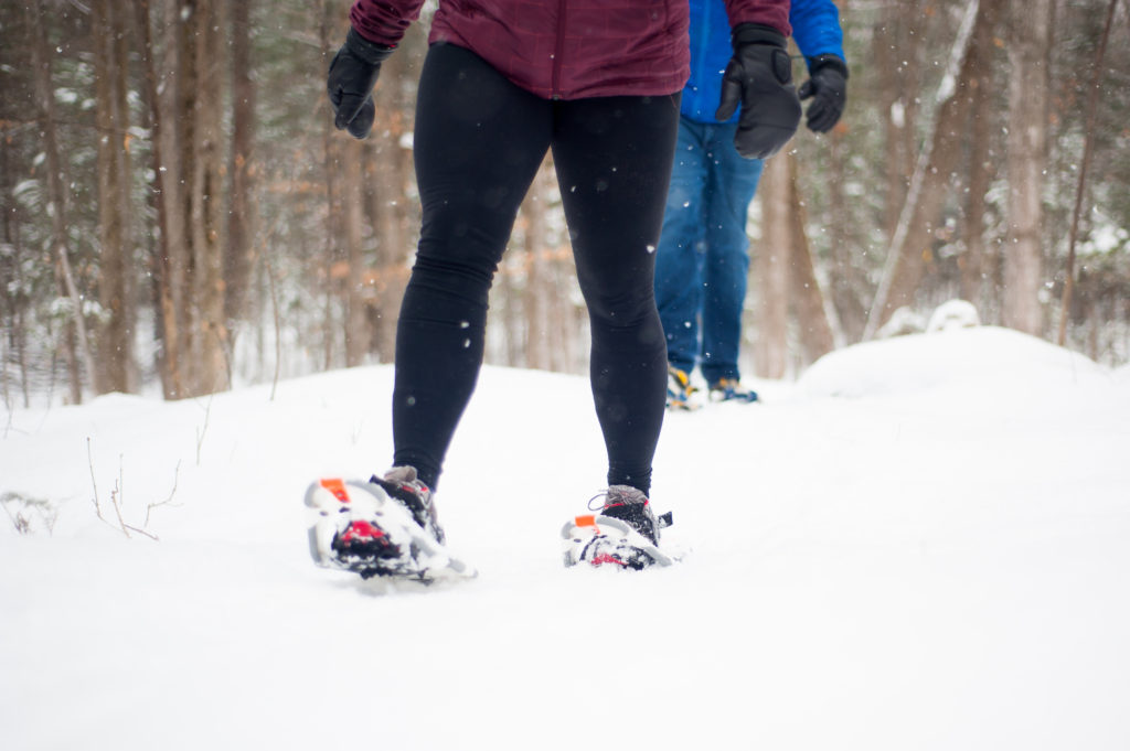 snowshoeing