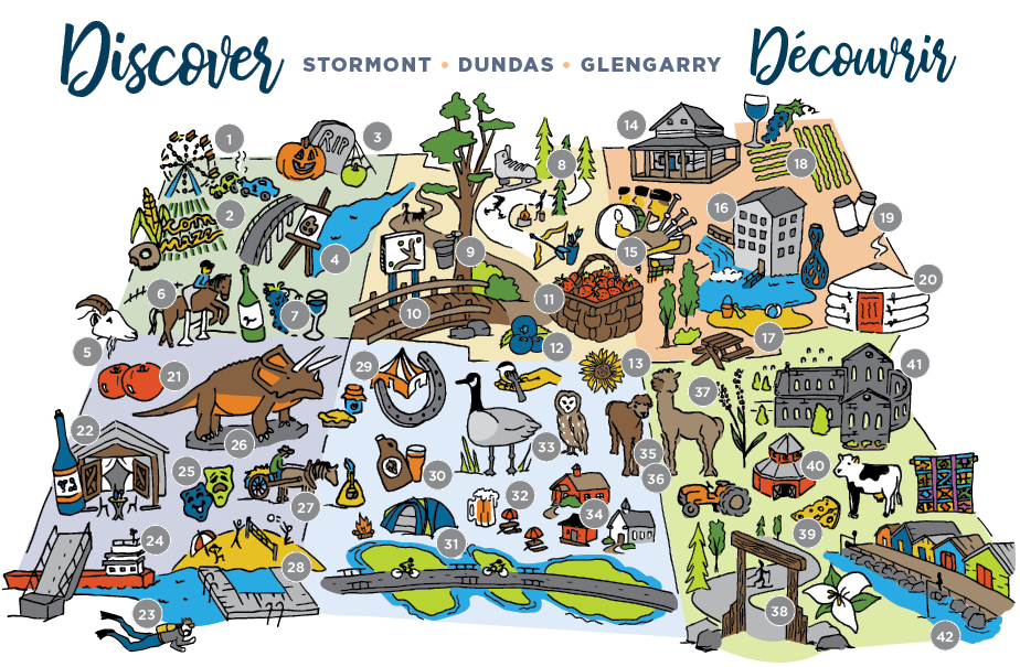 Map Illustration Stormont Dundas Glengarry
