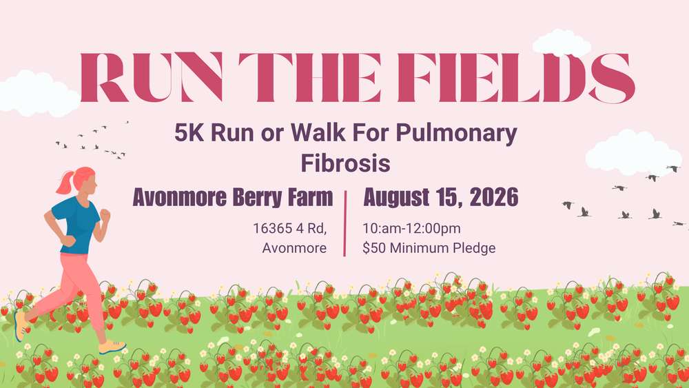 Run the Farm at Avonmore Berry Farm for Pulmonary Fibrosis