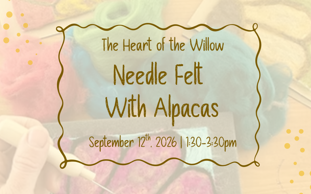 Needle Felt With Alpacas